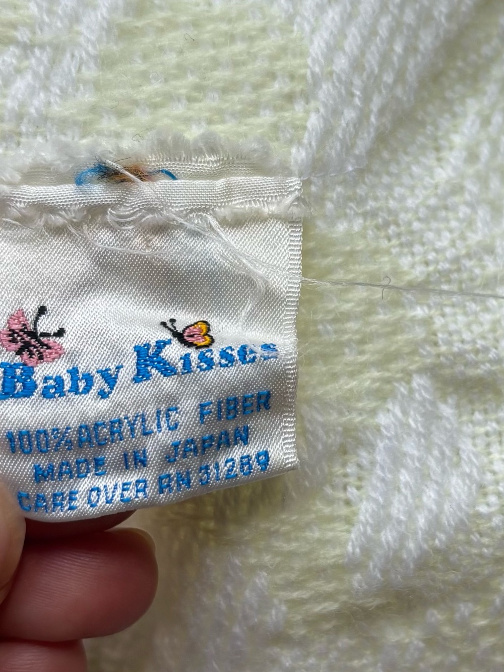 Pastel vintage baby blanket - Picture 2 of 9